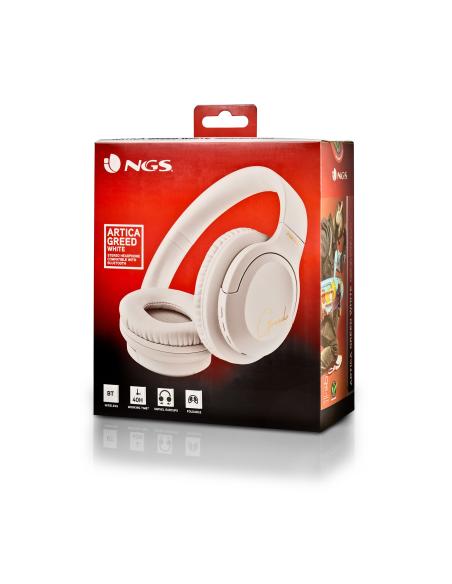 AURICULAR NGS BLUETOOTH 5.1 HEADPHONE ARTICA GREED BLANCO