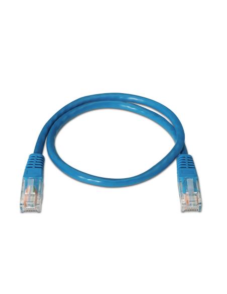 CABLE RED LATIGUILLO RJ45 CAT.5E UTP AWG24 AZUL 2.0M AISENS A133-0192