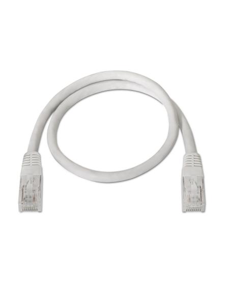 CABLE RED LATIGUILLO RJ45 CAT.5E UTP AWG24 BLANCO 10M AISENS A133-0201