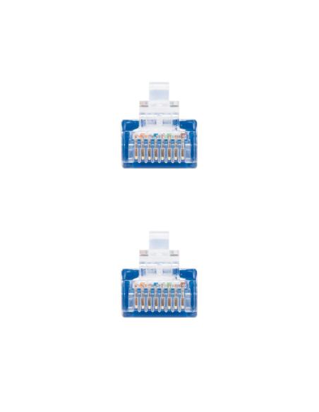 CABLE RED LATIGUILLO RJ45 CAT.6 UTP AWG24 AZUL 30 CM 10.20.0400-30-BL