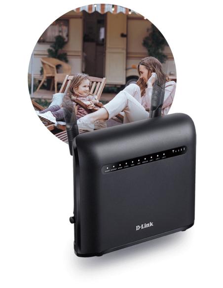 ROUTER D-LINK 4G DWR-953V2 INALAMBRICO ENRUTADOR DOBLE BANDA AC1200