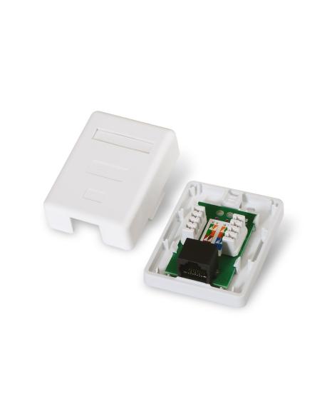 ROSETA DE SUPERFICIE RJ45 CAT.6 UTP 1 TOMA BLANCO AISENS A139-0301