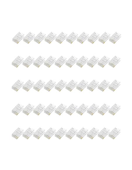 CONECTOR RJ45 8 HILOS CAT.6 AWG24 50 UDS AISENS A139-0656