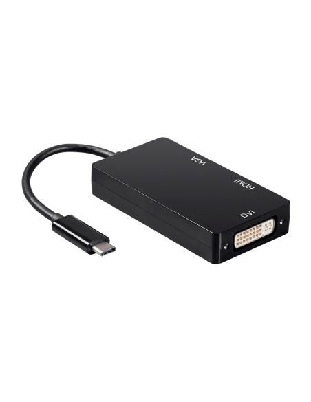 CONVERSOR USB-C MACHO A DVIH_ HDMI 4K 30HZH_VGAH 15CM  AISENS  A109-0343