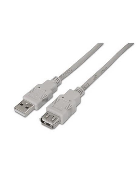 CABLE USB 2.0 TIPO AM-AH BEIGE 3.0 M NANOCABLE 10.01.0204