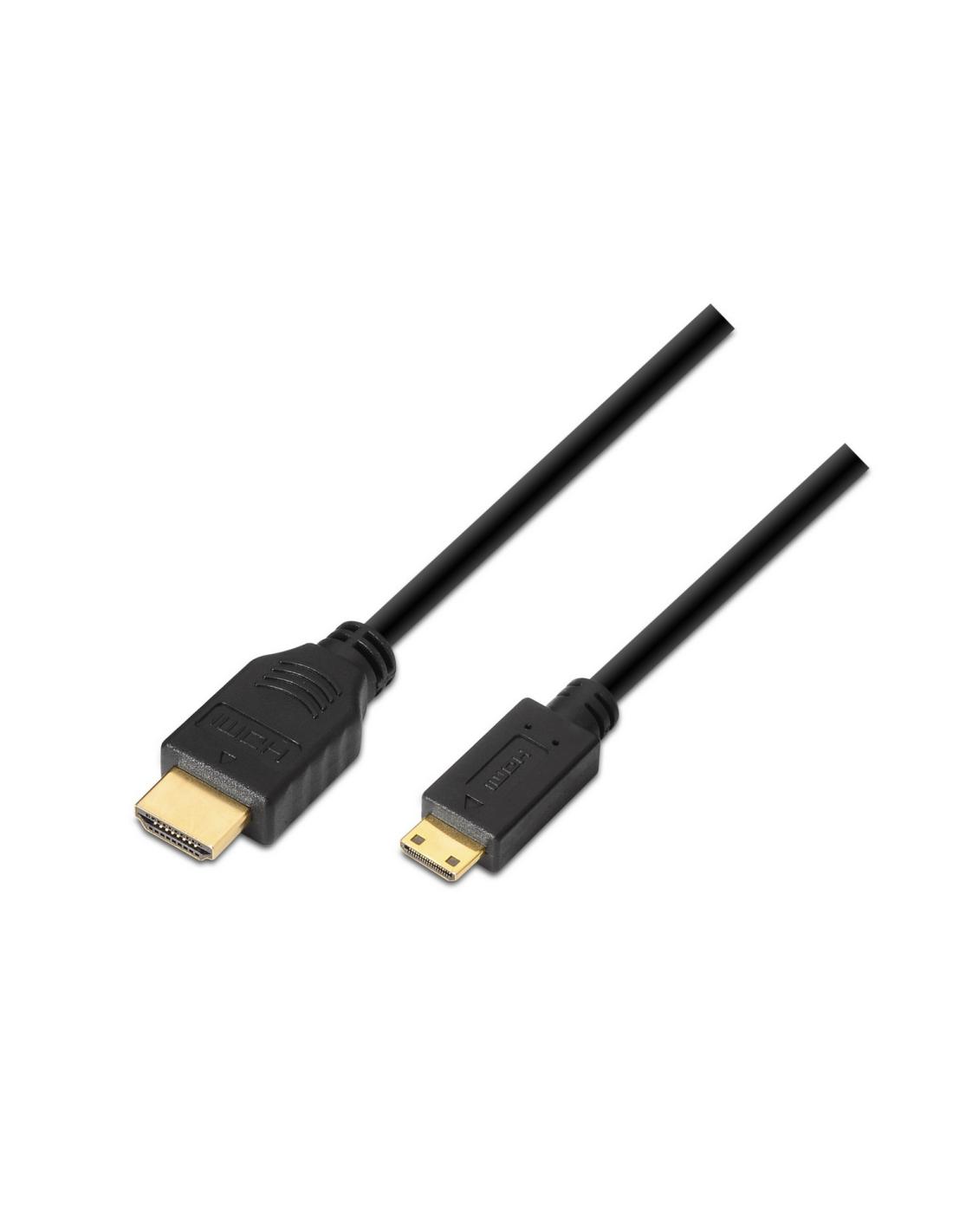CABLE HDMI A MINI HDMI ALTA VELOCIDAD HEC AM-CM 1.8M AISENS A119-0114