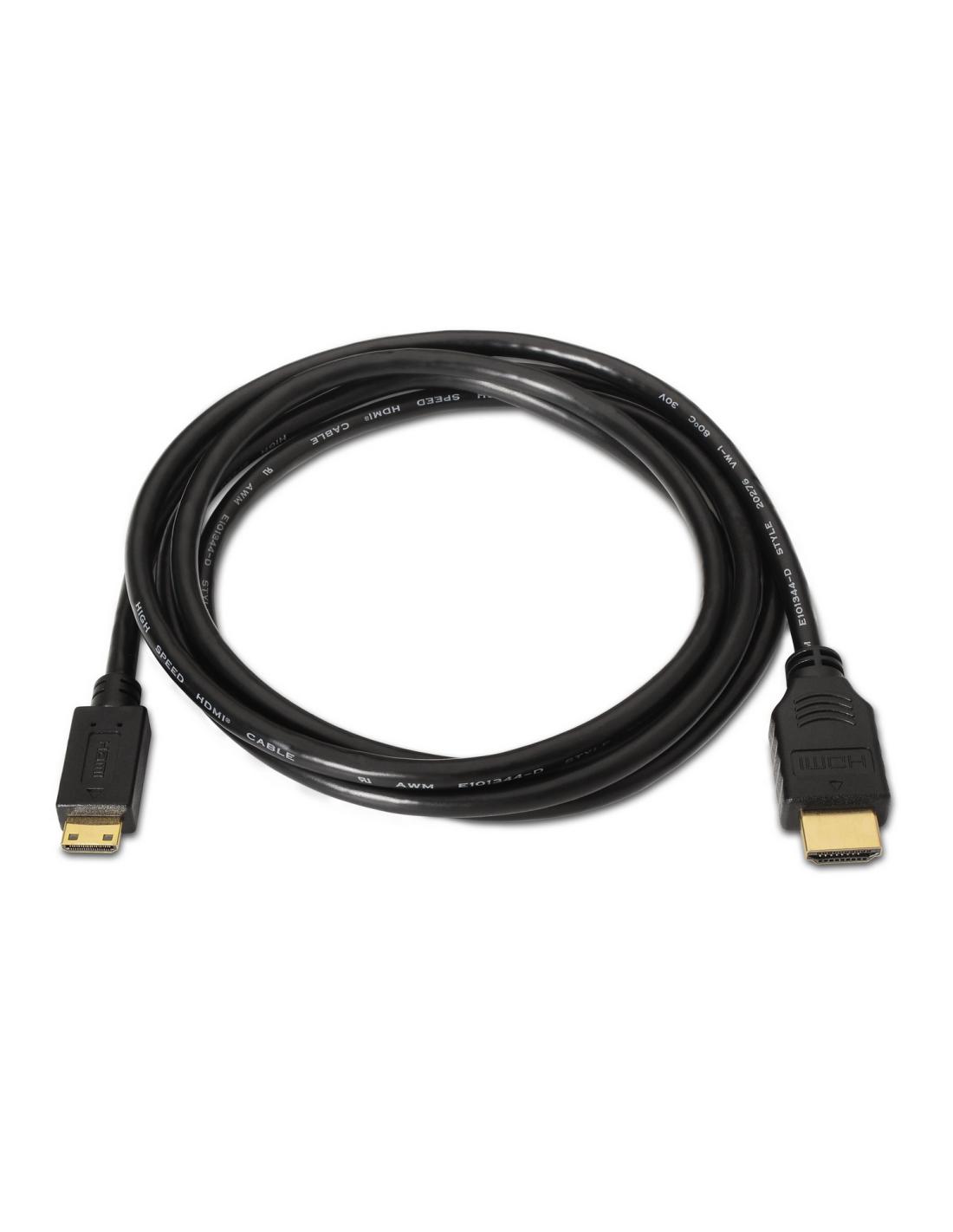 CABLE HDMI A MINI HDMI ALTA VELOCIDAD HEC AM-CM 1.8M AISENS A119-0114