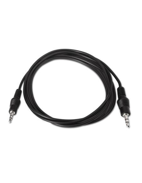 CABLE AUDIO ESTEREO JACK 3.5M-JACK 3.5M NEGRO 0.3M AISENS A128-0141