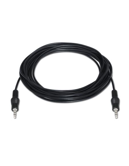 CABLE AUDIO ESTEREO JACK 3.5M-JACK 3.5M NEGRO 10M AISENS A128-0144