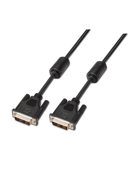 CABLE DVI SINGLE LINK 181 CON FERRITA M-M NEGRO 5.0M AISENS A117-0088