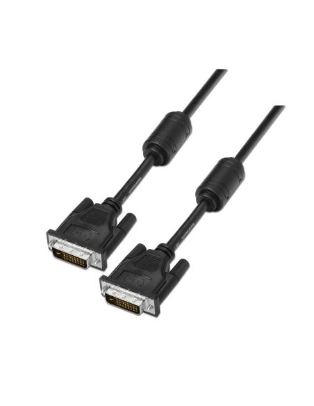 CABLE DVI DUAL LINK 241 CON FERRITA M-M NEGRO 1.8M AISENS A117-0089