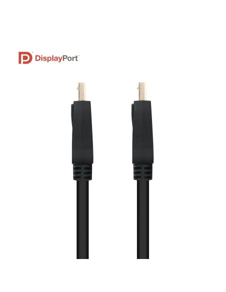 CABLE DISPLAYPORT V1.4 CERTIFICADO VESA DPM-DPM NEGRO 3.0M NANOCABLE 10.15.2503