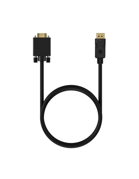 CABLE CONVERSOR DISPLAYPORT A VGA DPM-VGAM NEGRO 1.0M AISENS A125-0552