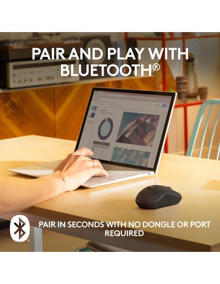 RATON LOGITECH INALAMBRICO M240 SILENT DIESTROZURDO GRAFITO 910-007119