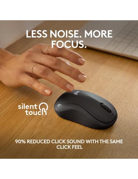 RATON LOGITECH INALAMBRICO M240 SILENT DIESTROZURDO GRAFITO 910-007119