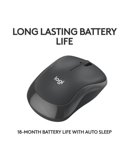 RATON LOGITECH INALAMBRICO M240 SILENT DIESTROZURDO GRAFITO 910-007119