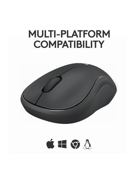 RATON LOGITECH INALAMBRICO M240 SILENT DIESTROZURDO GRAFITO 910-007119