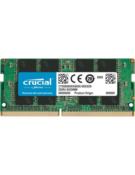 MEMORIA SODIMM DDR4  8GB PC4-25600 3200MHZ CRUCIAL CL22 1.2V CT8G4SFRA32A