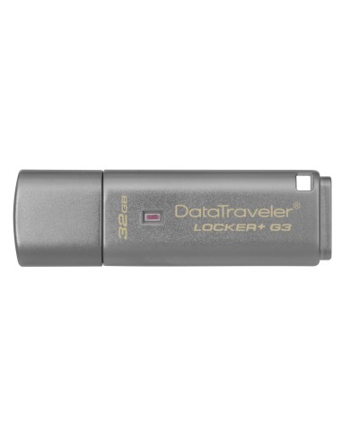 Kingston Technology DataTraveler Locker+ G3 32GB unidad flash USB USB tipo A 3.0 (3.1 Gen 1) Plata
