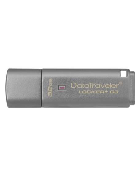 Kingston Technology DataTraveler Locker+ G3 32GB unidad flash USB USB tipo A 3.0 (3.1 Gen 1) Plata