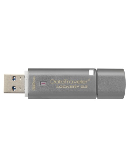 Kingston Technology DataTraveler Locker+ G3 32GB unidad flash USB USB tipo A 3.0 (3.1 Gen 1) Plata