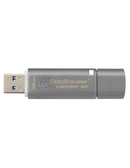 Kingston Technology DataTraveler Locker+ G3 16GB unidad flash USB USB tipo A 3.0 (3.1 Gen 1) Plata
