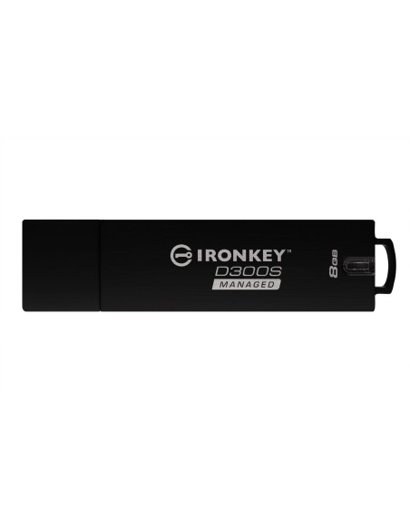 Kingston Technology IronKey D300 unidad flash USB 8 GB USB tipo A 3.2 Gen 1 (3.1 Gen 1) Negro