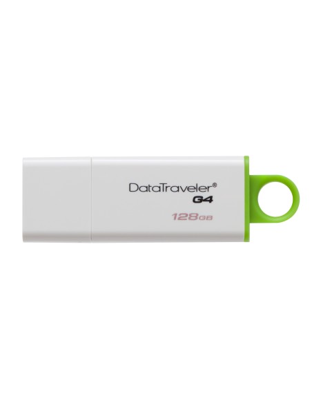 Kingston Technology DataTraveler G4 unidad flash USB 128 GB USB tipo A 3.2 Gen 1 (3.1 Gen 1) Verde, Blanco