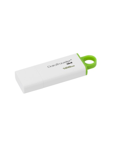 Kingston Technology DataTraveler G4 unidad flash USB 128 GB USB tipo A 3.2 Gen 1 (3.1 Gen 1) Verde, Blanco