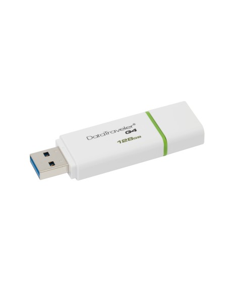 Kingston Technology DataTraveler G4 unidad flash USB 128 GB USB tipo A 3.2 Gen 1 (3.1 Gen 1) Verde, Blanco