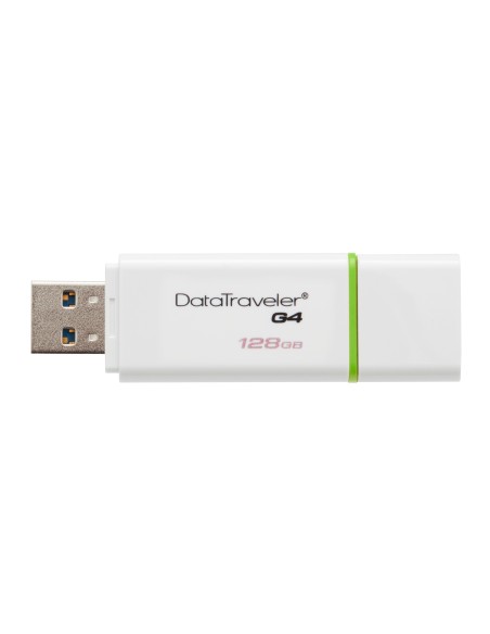 Kingston Technology DataTraveler G4 unidad flash USB 128 GB USB tipo A 3.2 Gen 1 (3.1 Gen 1) Verde, Blanco