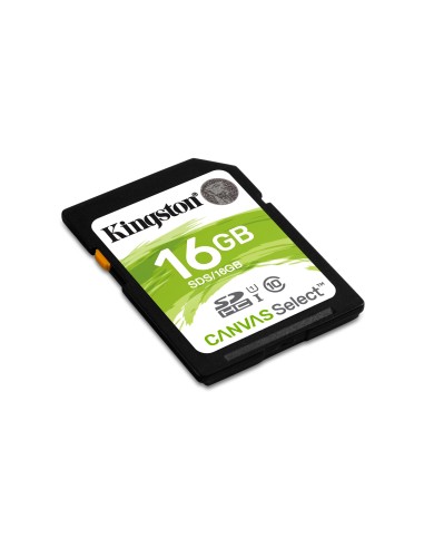Kingston Technology Canvas Select memoria flash 16 GB SDHC Clase 10 UHS-I