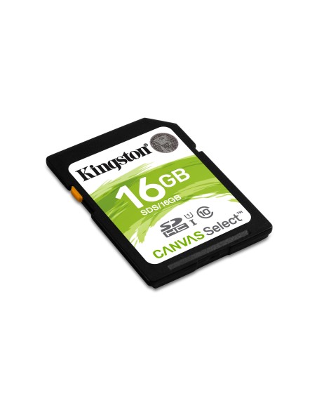 Kingston Technology Canvas Select memoria flash 16 GB SDHC Clase 10 UHS-I