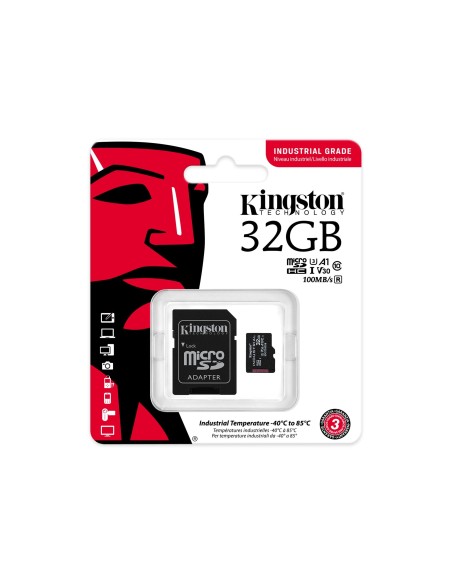 Kingston Technology Industrial memoria flash 32 GB MiniSDHC UHS-I Clase 10