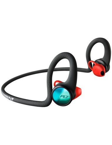 Plantronics BackBeat Fit 2100 auriculares para móvil Binaural Dentro de oído, Banda para cuello Negro, Azul, Rojo