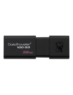 Kingston Technology DataTraveler 100 G3 unidad flash USB 32 GB USB tipo A 3.2 Gen 1 (3.1 Gen 1) Negro