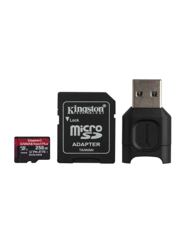 Kingston Technology Canvas React Plus memoria flash 256 GB MicroSD UHS-II Clase 10