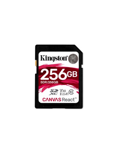 Kingston Technology SD Canvas React memoria flash 256 GB SDXC Clase 10 UHS-I