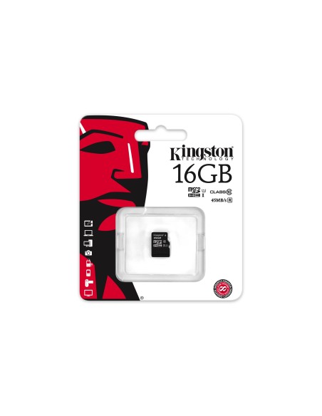 Kingston Technology microSDHC Class 10 UHS-I Card 16GB memoria flash Clase