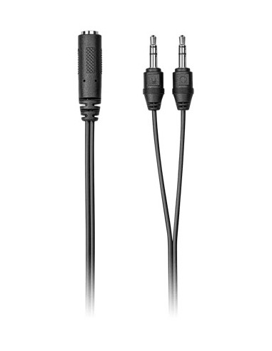 Plantronics 205295-01 cable de audio 0,5 m 2 x 3,5mm 3,5mm Negro