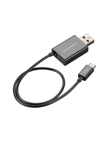 Plantronics 87090-01 cable USB USB A Negro