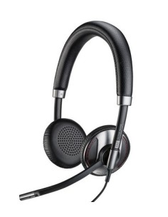 Plantronics C725-M auriculares para móvil Binaural Diadema Negro Alámbrico
