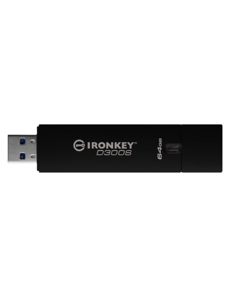 Kingston Technology D300S unidad flash USB 64 GB 3.0 (3.1 Gen 1) Conector Tipo A Negro