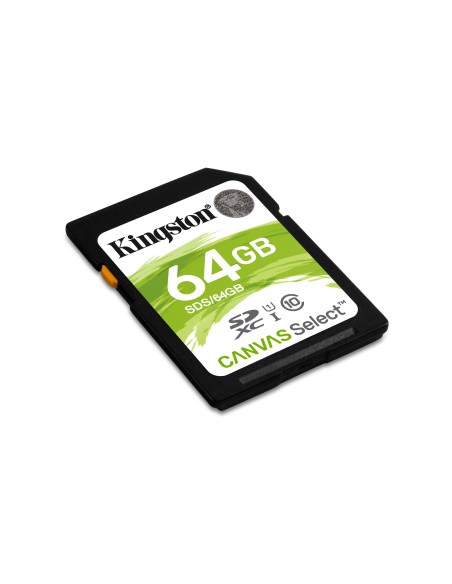 Kingston Technology Canvas Select memoria flash 64 GB SDXC Clase 10 UHS-I