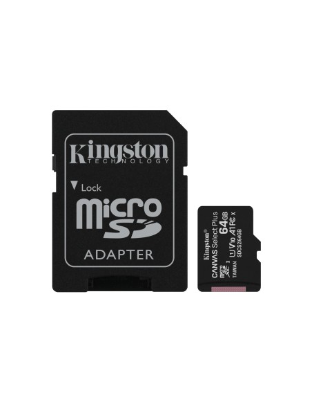 Kingston Technology Canvas Select Plus memoria flash 64 GB SDXC UHS-I Clase 10