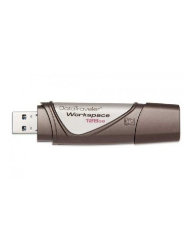 Kingston Technology DataTraveler Workspace 128GB unidad flash USB 3.0 (3.1 Gen 1) Conector Tipo A Marrón, Plata