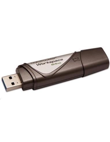Kingston Technology DataTraveler Workspace 64GB unidad flash USB 3.0 (3.1 Gen 1) Conector Tipo A Marrón, Plata