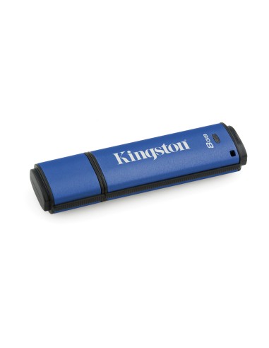 Kingston Technology DataTraveler Vault Privacy 3.0 with Management 8GB unidad flash USB (3.1 Gen 1) Conector Tipo A Negro, Azul