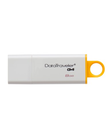 Kingston Technology DataTraveler G4 unidad flash USB 8 GB USB tipo A 3.2 Gen 1 (3.1 Gen 1) Blanco, Amarillo