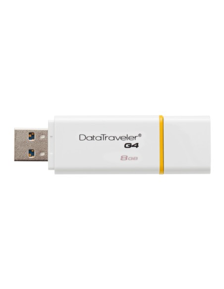 Kingston Technology DataTraveler G4 unidad flash USB 8 GB USB tipo A 3.2 Gen 1 (3.1 Gen 1) Blanco, Amarillo